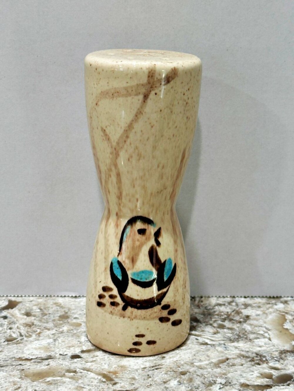 VTG Red Wing Pottery Bob White Quail Tall Salt or Pepper Shaker MCM 6" SINGLE